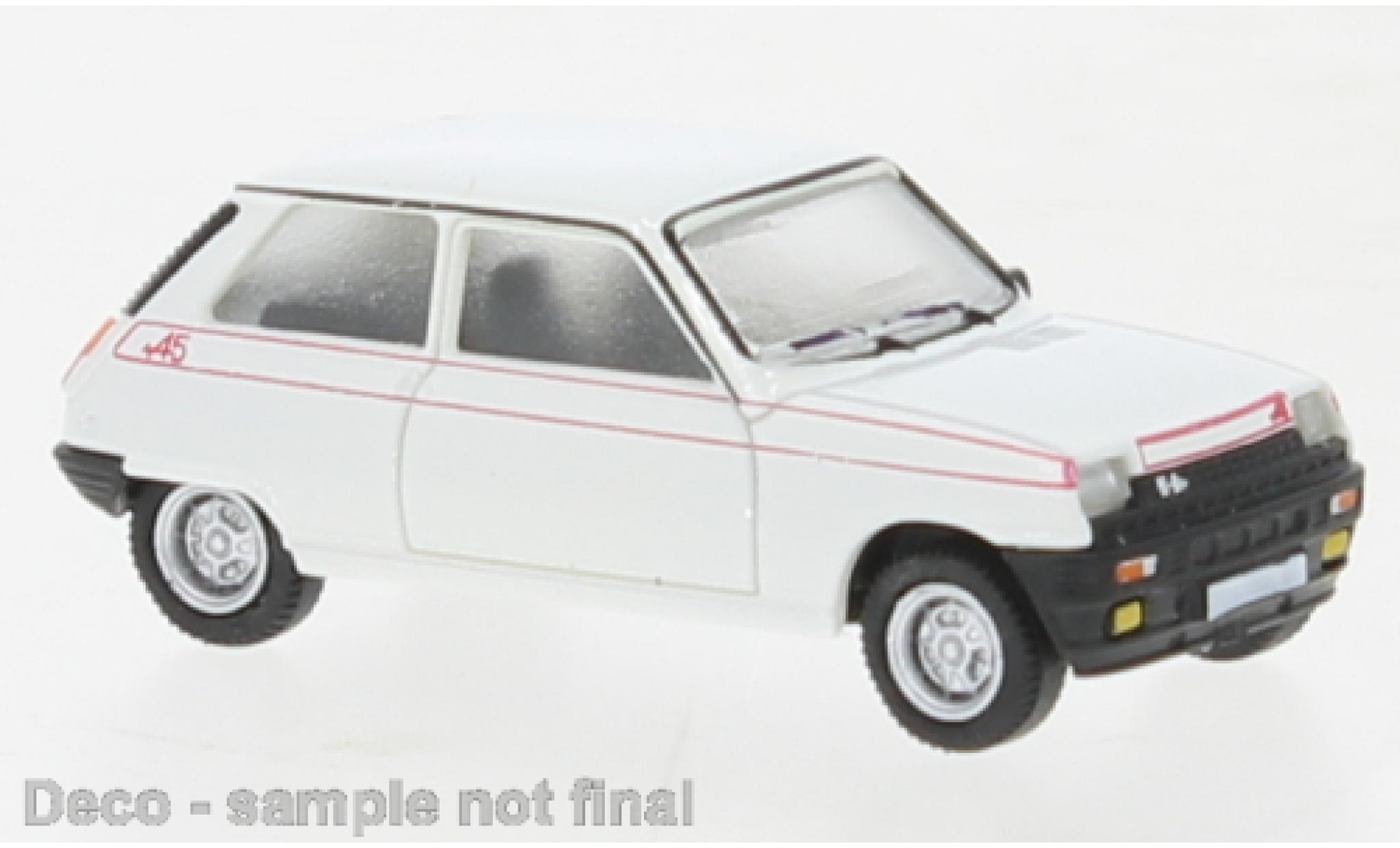 Renault 5 1/87 PCX87 Alpine white 1980 diecast model cars