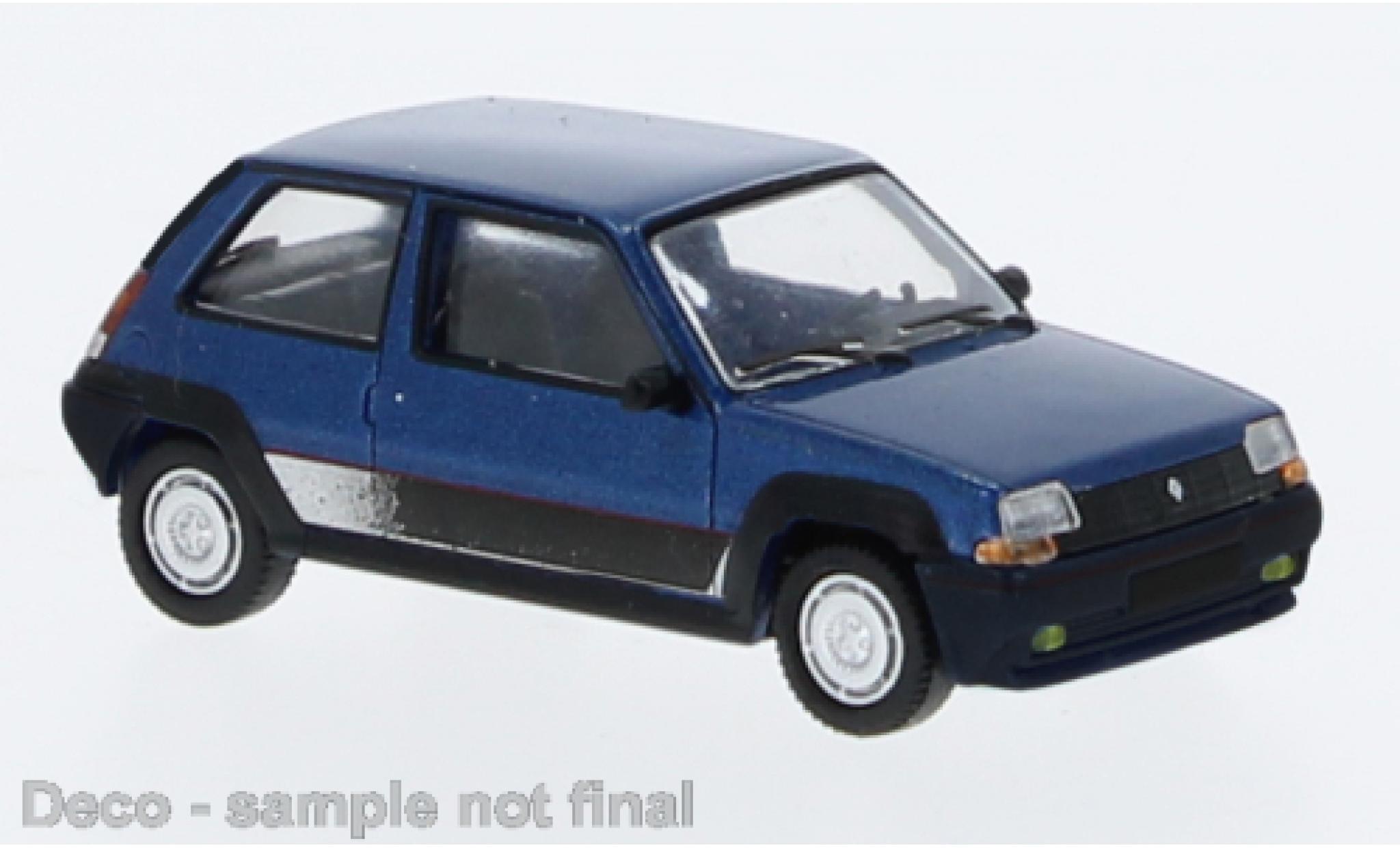 Renault 5 1/87 PCX87 GT Turbo metallise blue 198 diecast model cars