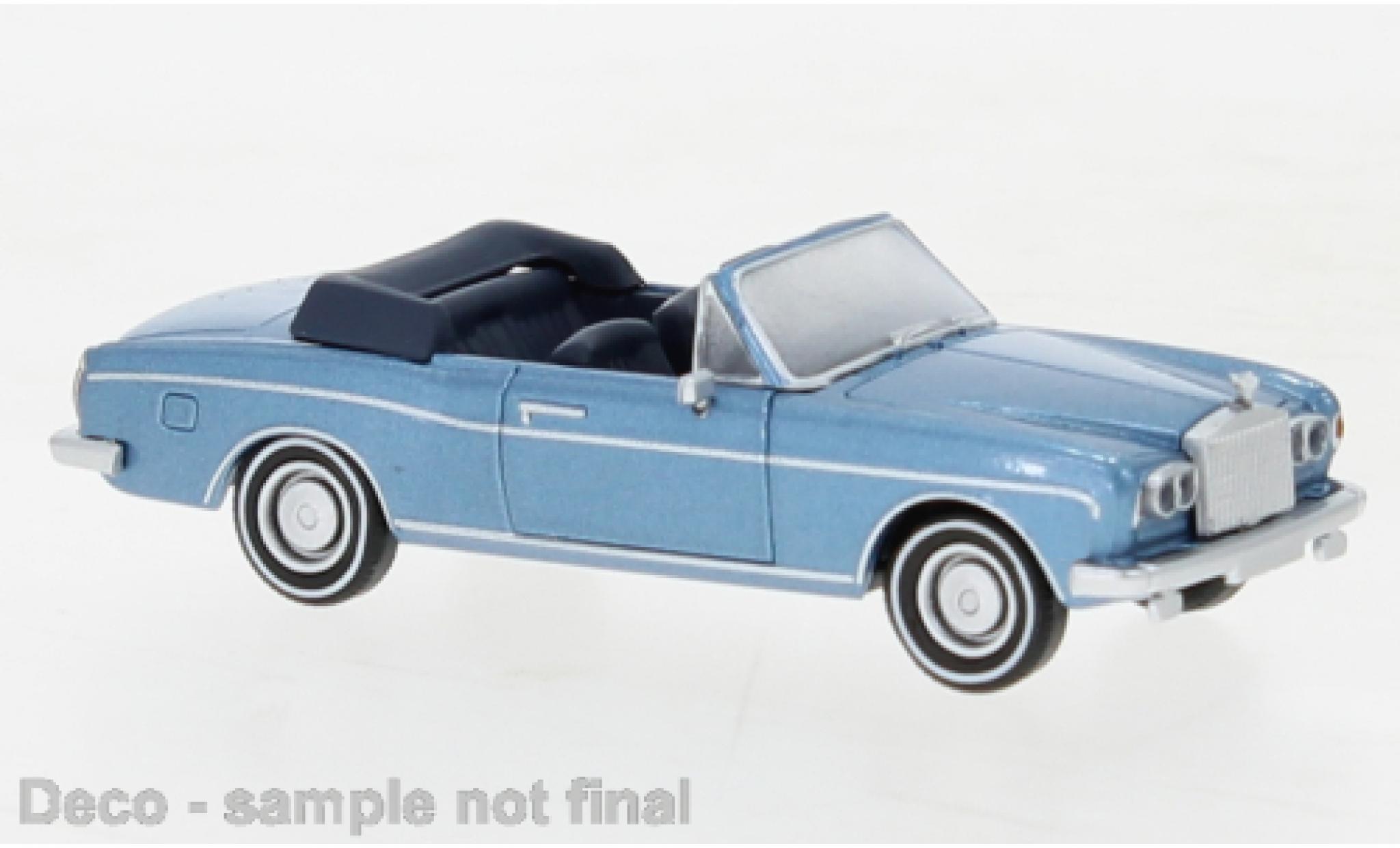 Rolls Royce Corniche 1/87 PCX87 metallise blue 1971 diecast model cars
