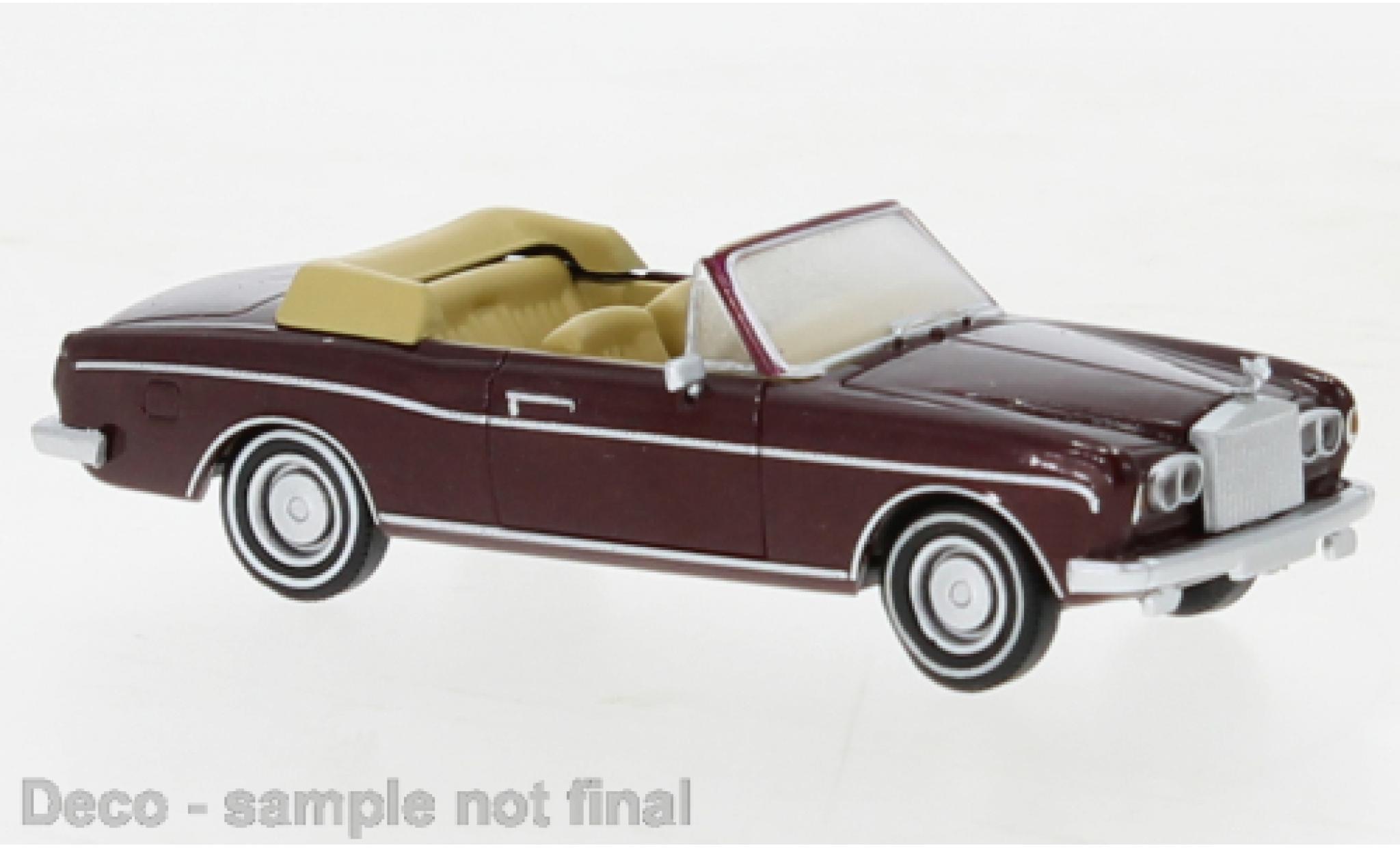 Rolls Royce Corniche 1/87 PCX87 metallise red fonc&eacute; 1971 diecast model cars