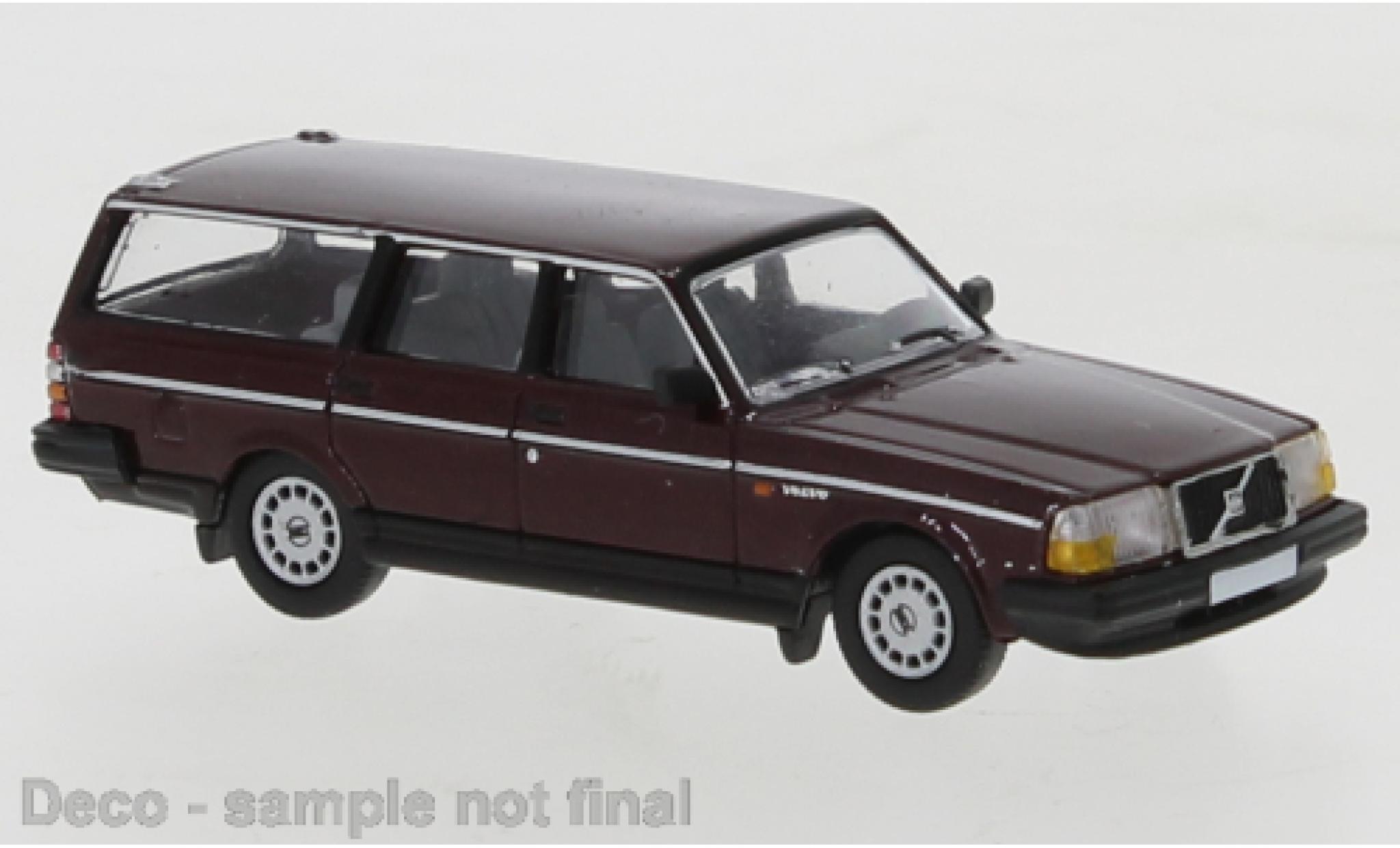Volvo 240 1/87 PCX87 GL Estate metallise red 1989 diecast model cars