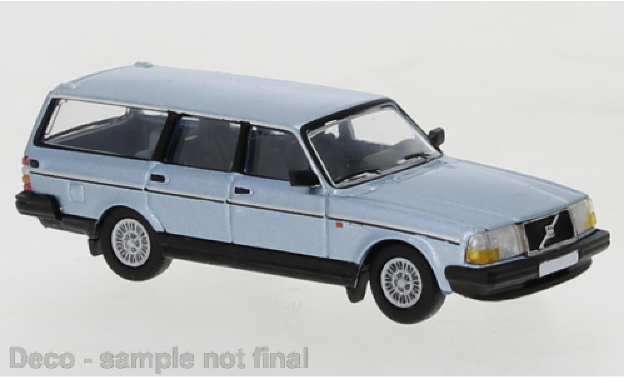 Volvo 240 1/87 PCX87 GL Estate metallise blue 1989 diecast model cars