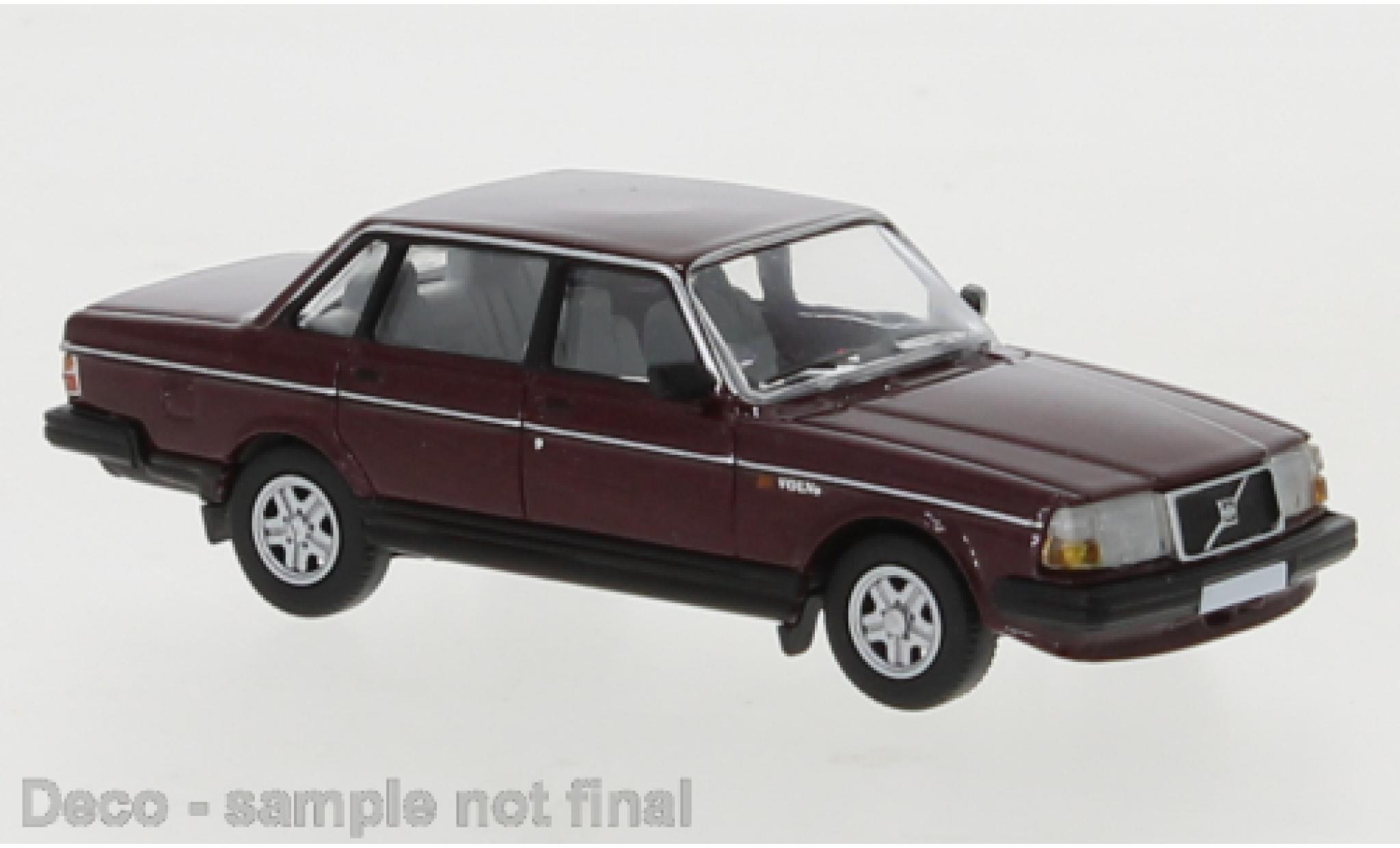 Volvo 240 1/87 PCX87 metallise red fonc&eacute; 1989 diecast model cars