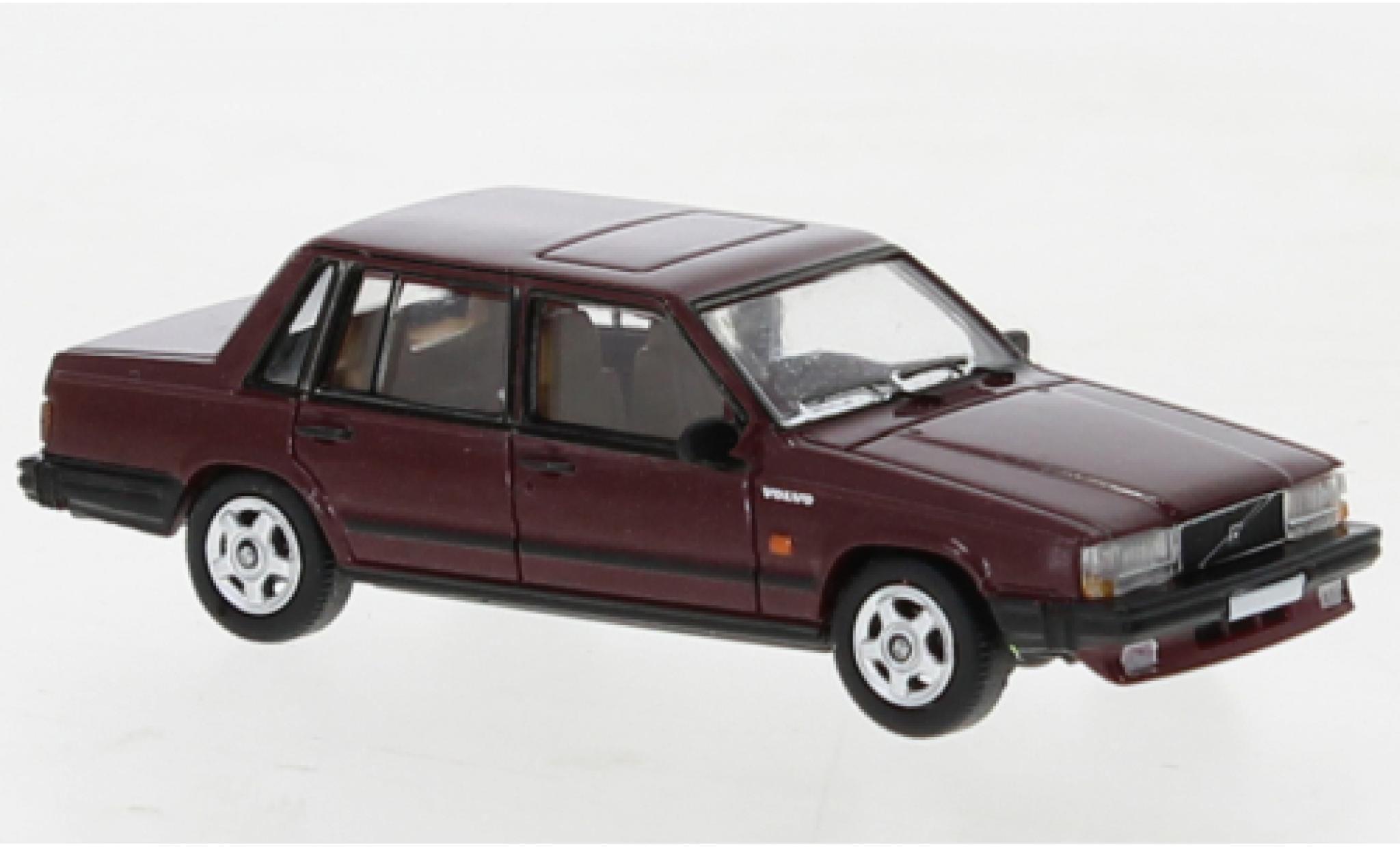 Volvo 740 1/87 PCX87 metallise red fonc&eacute; 1984 diecast model cars