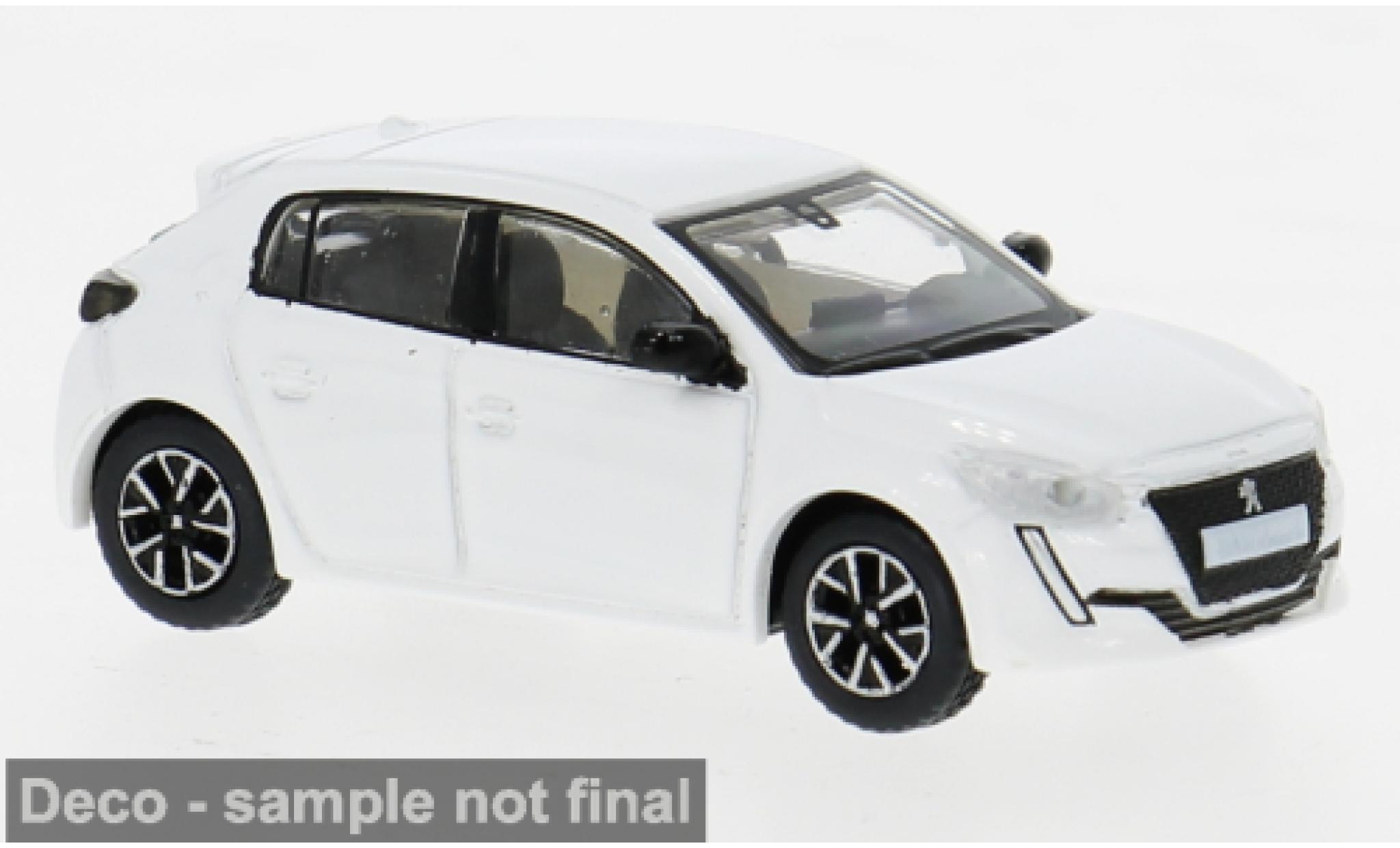 Peugeot 208 1/87 PCX87 II white 2019 1:87 diecast model cars