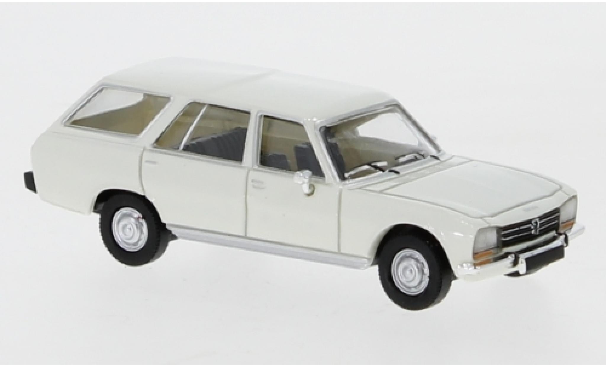 Peugeot 504 1/87 PCX87 Estate white 1978 diecast model cars