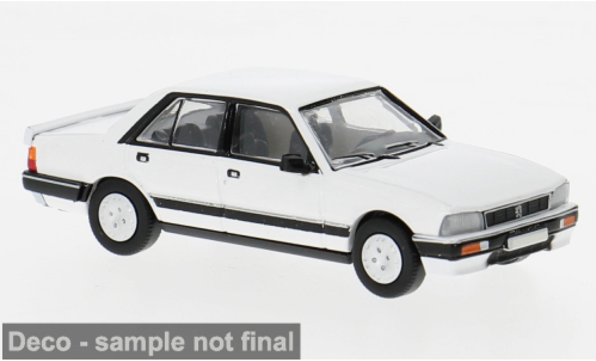 Peugeot 505 1/87 PCX87 white 1985 1:87 diecast model cars