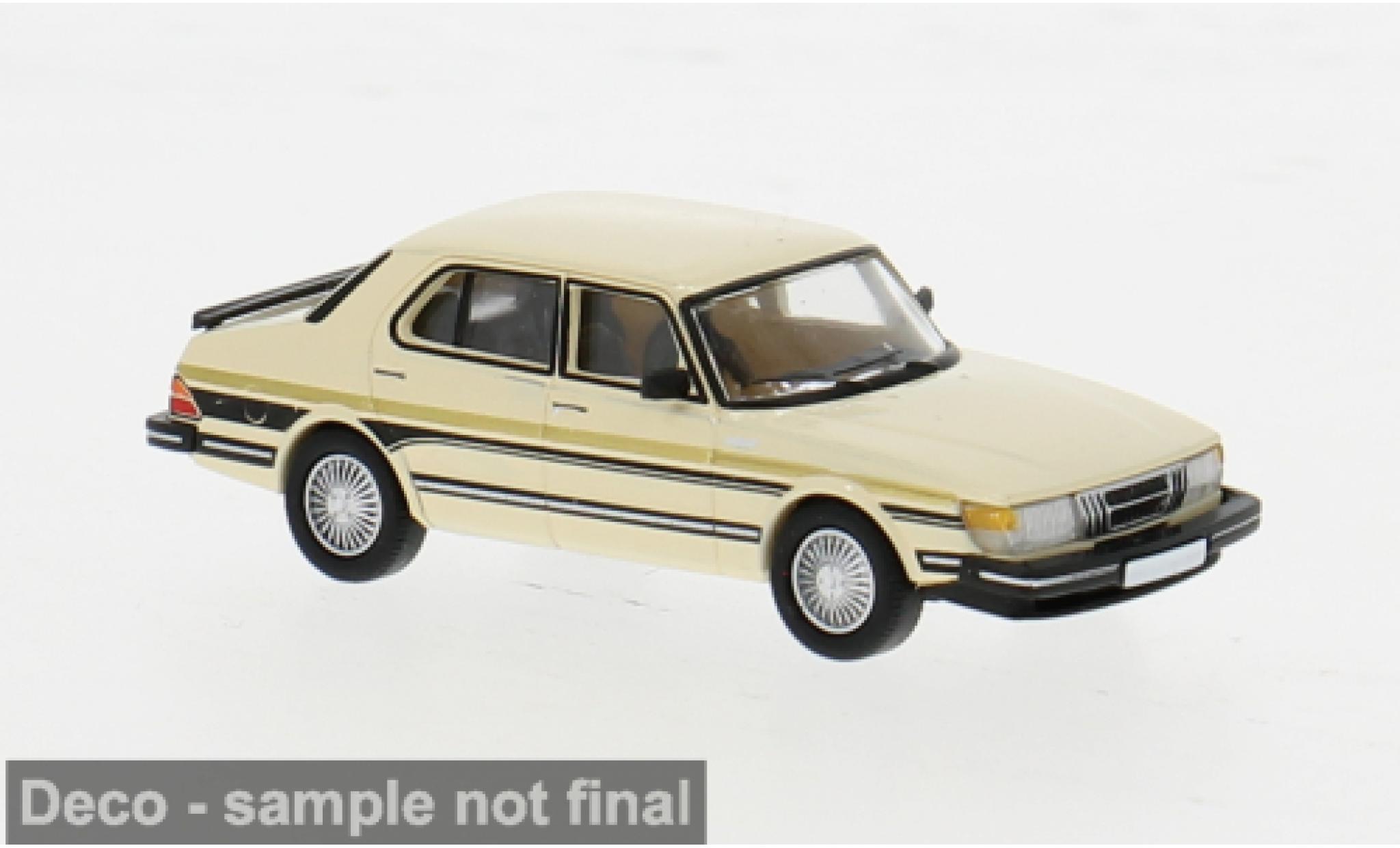 Saab 900 1/87 PCX87 Limousine beige/Dekor 1981 1:87 diecast model cars