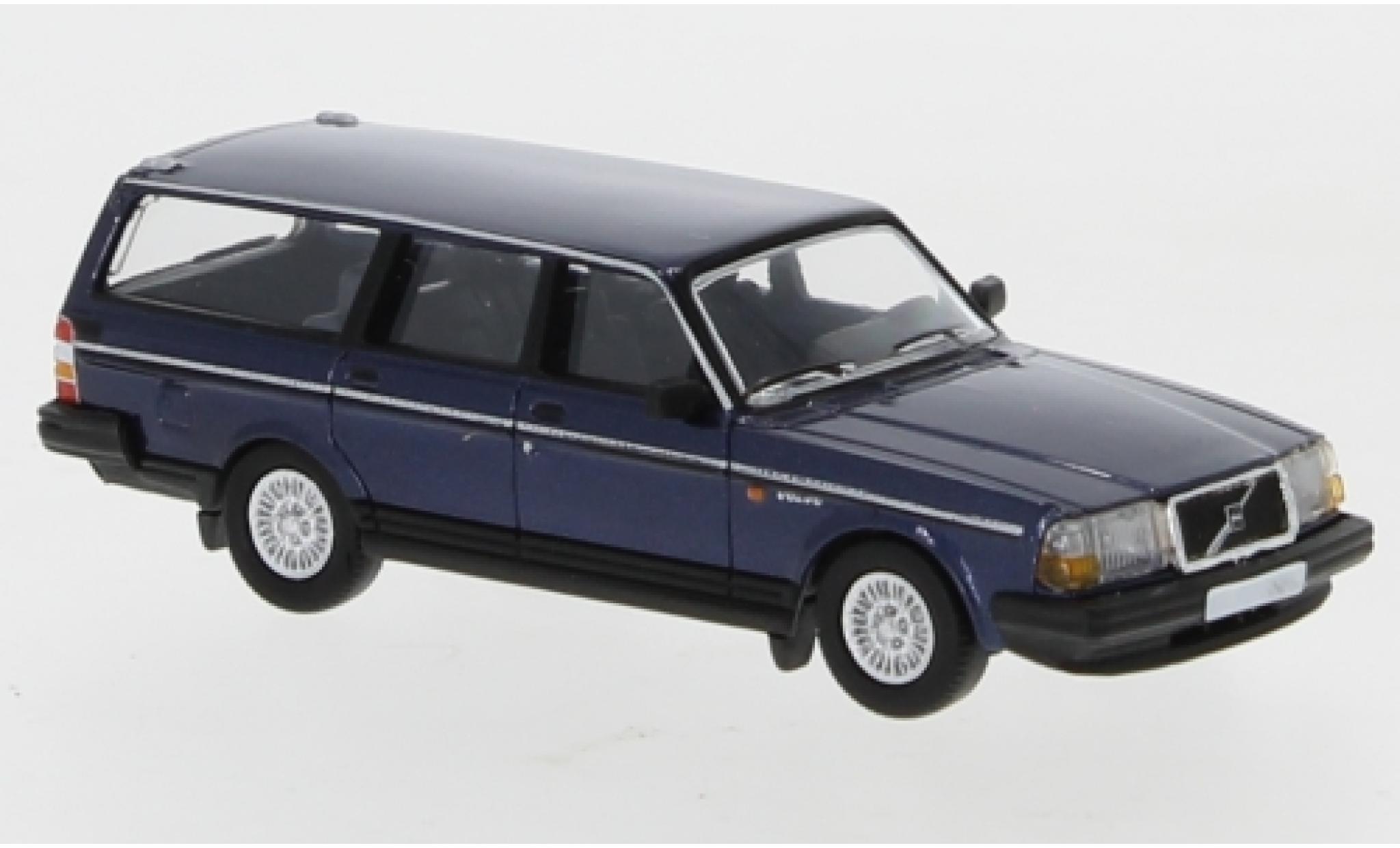 Volvo 240 1/87 PCX87 GL Estate metallic blue 1989 diecast model cars