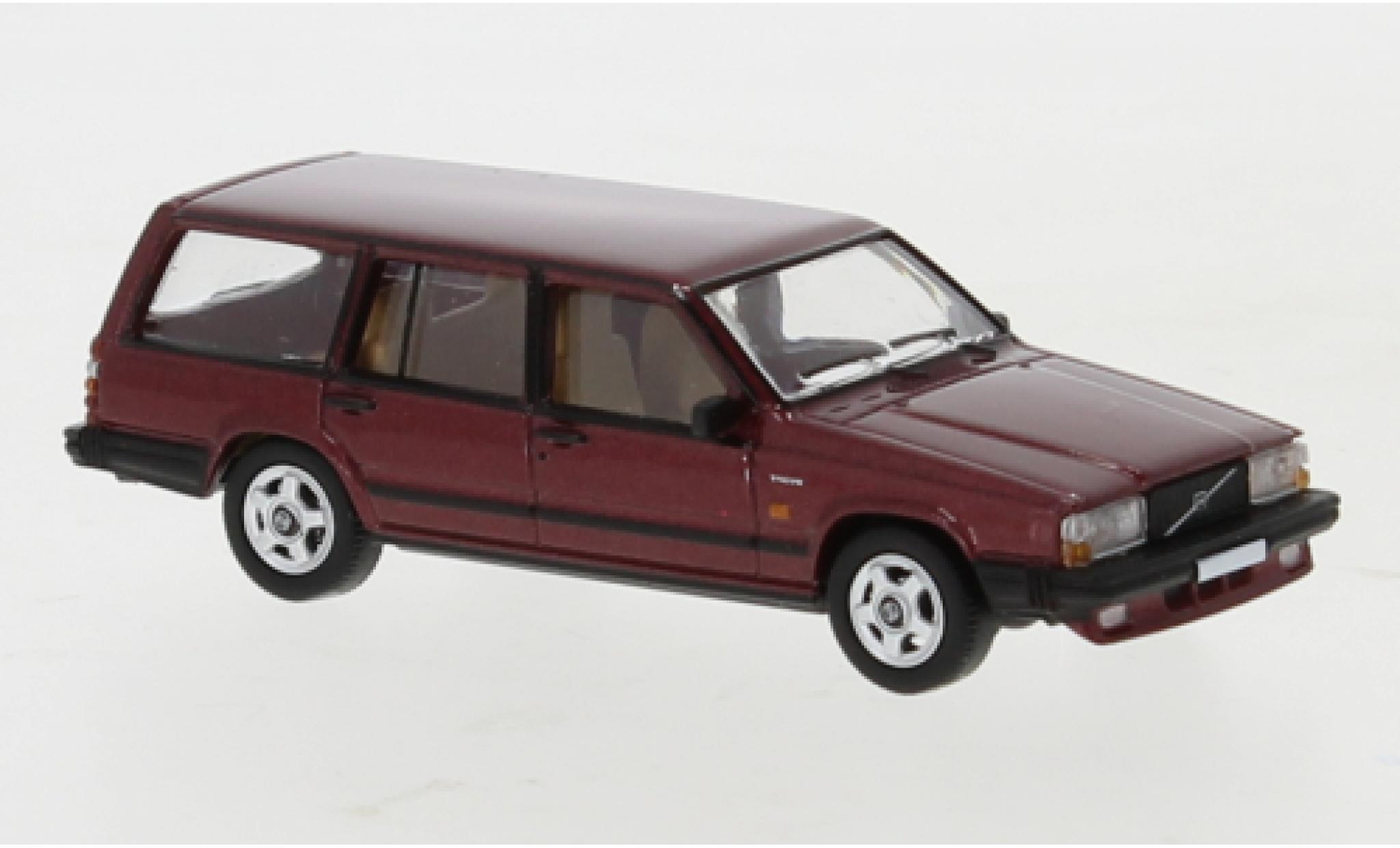Volvo 740 1/87 PCX87 Estate metallic red 1985 diecast model cars