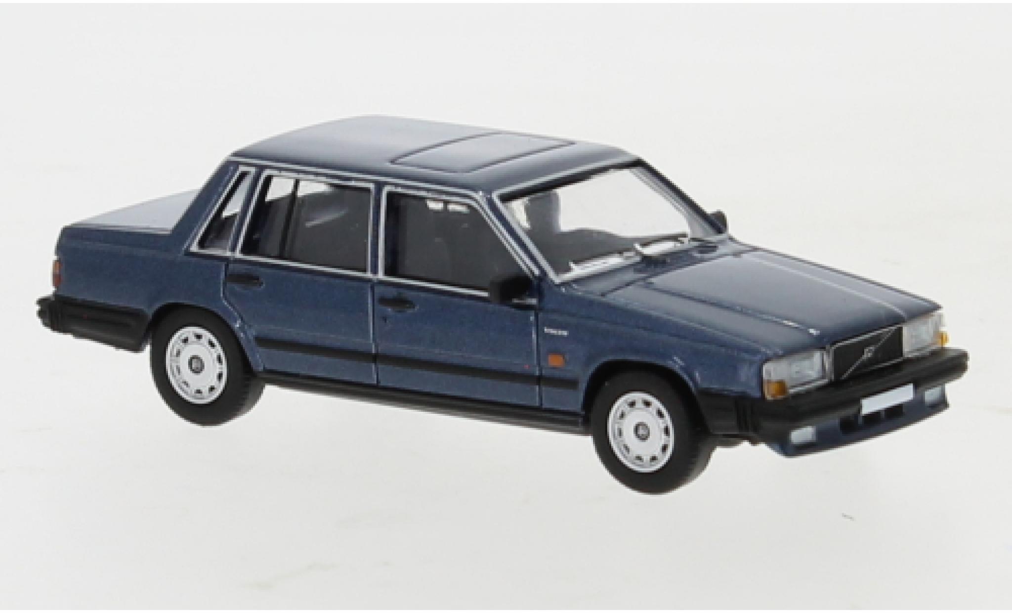 Volvo 740 1/87 PCX87 metallic blue 1984 diecast model cars