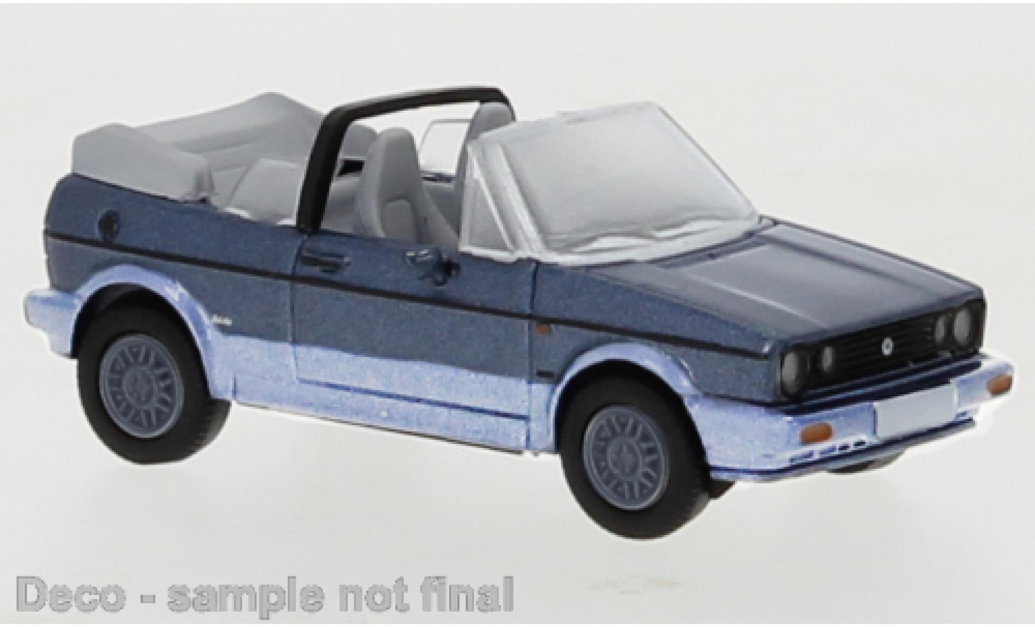 Volkswagen Golf 1/87 PCX87 I Convertible metallic blue/grey 1991 Bel-Air diecast model cars