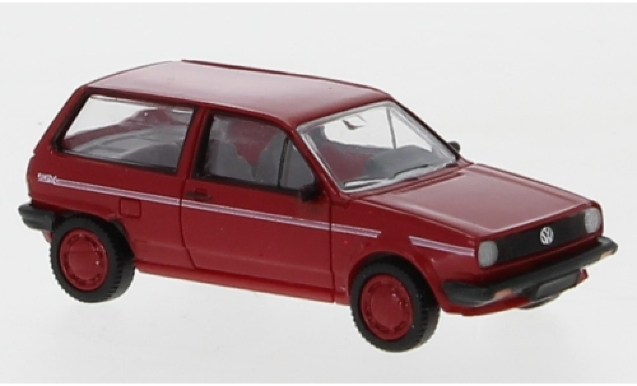 Volkswagen Polo 1/87 PCX87 II Fox red/Dekor 1985 diecast model cars