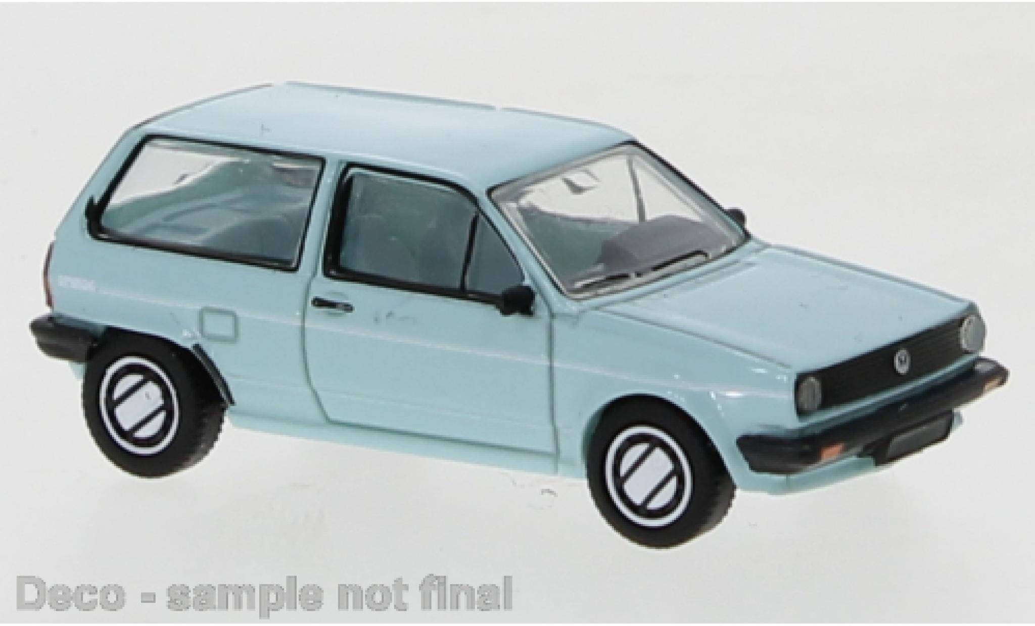 Volkswagen Polo 1/87 PCX87 II Fox t&uuml;rkis/Dekor 1985 diecast model cars