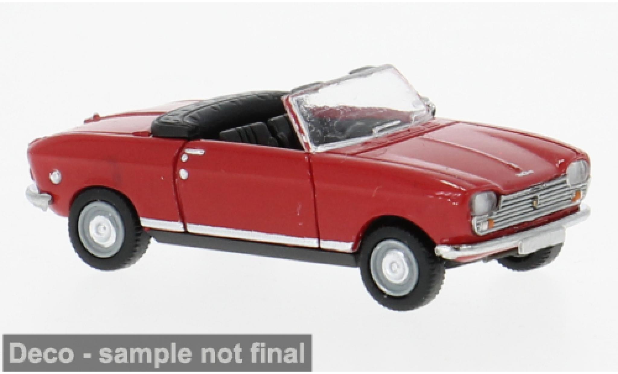 Peugeot 204 1/87 Brekina Convertible red 1967 1:87 diecast model cars