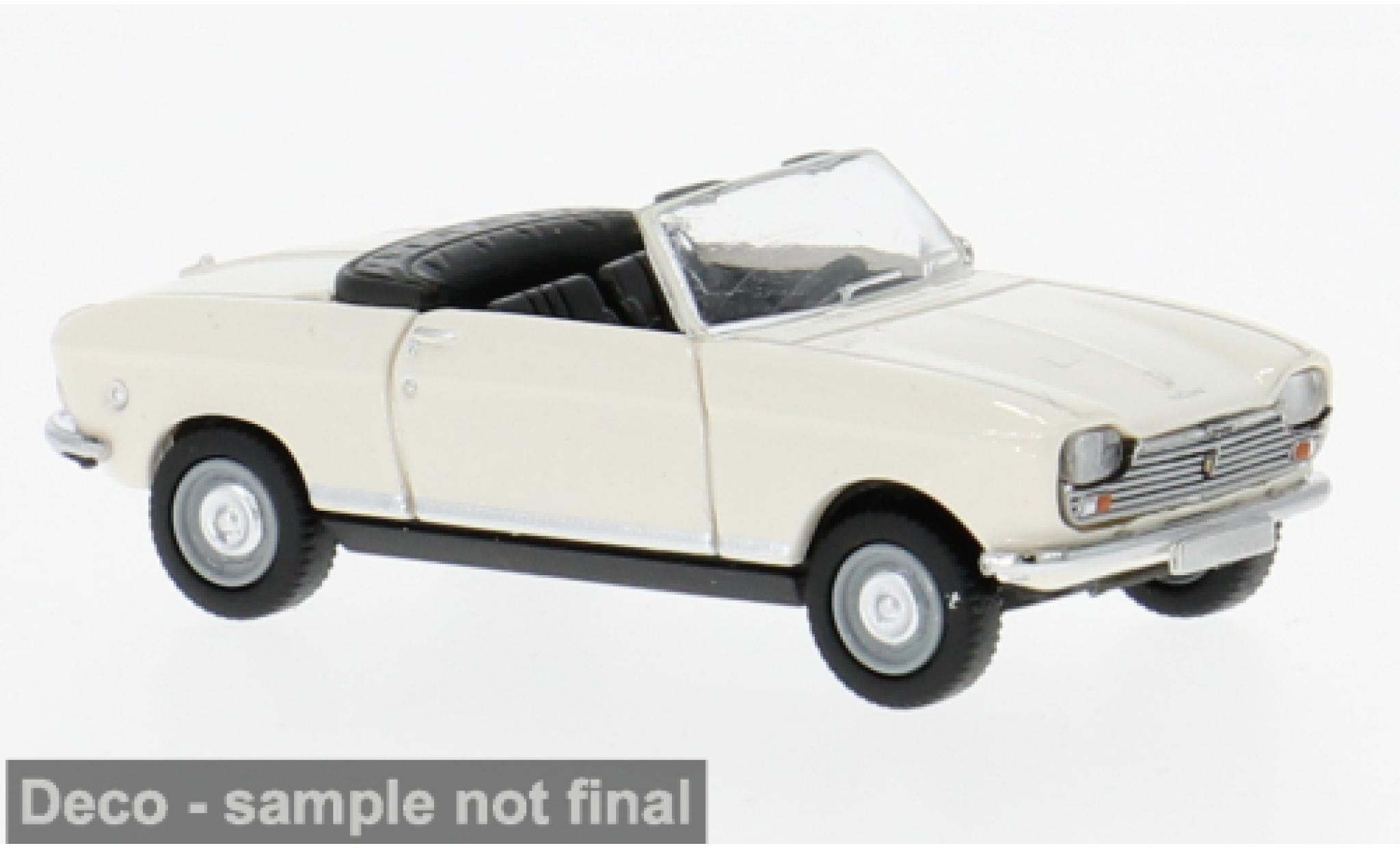 Peugeot 204 1/87 Brekina Convertible white 1967 1:87 diecast model cars