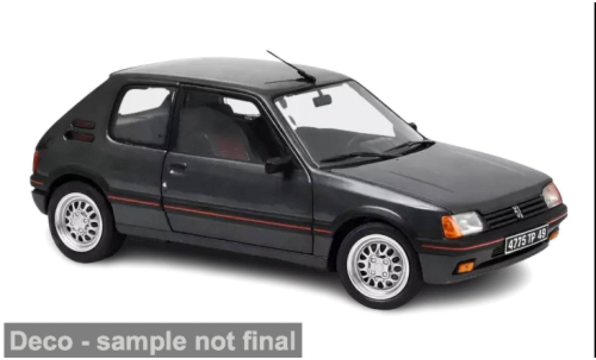 Peugeot 205 1/18 Norev GTI 1.6 anthrazit 1989 1:18 diecast model cars