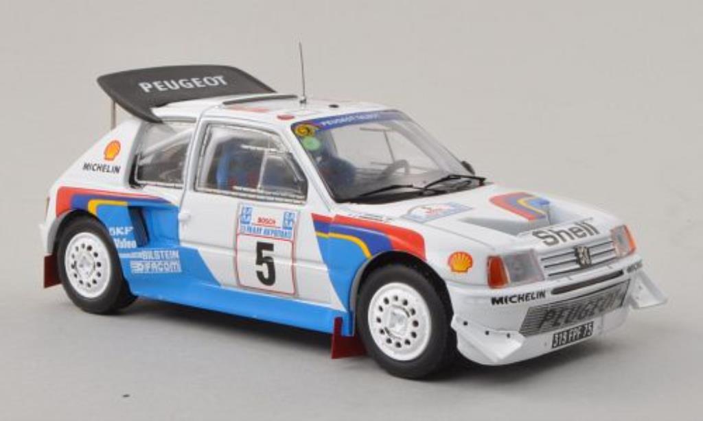 Peugeot 205 Turbo 16 1/43 IXO Turbo 16 Turbo 16V Evo2 No.5 Rally Akropolis 1986 /J.Piironen diecast model cars