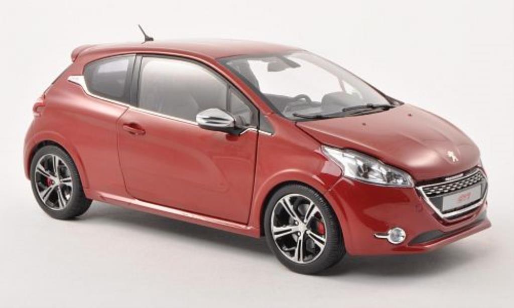 Peugeot 208 GTI 1/18 Norev GTI red 2013 diecast model cars