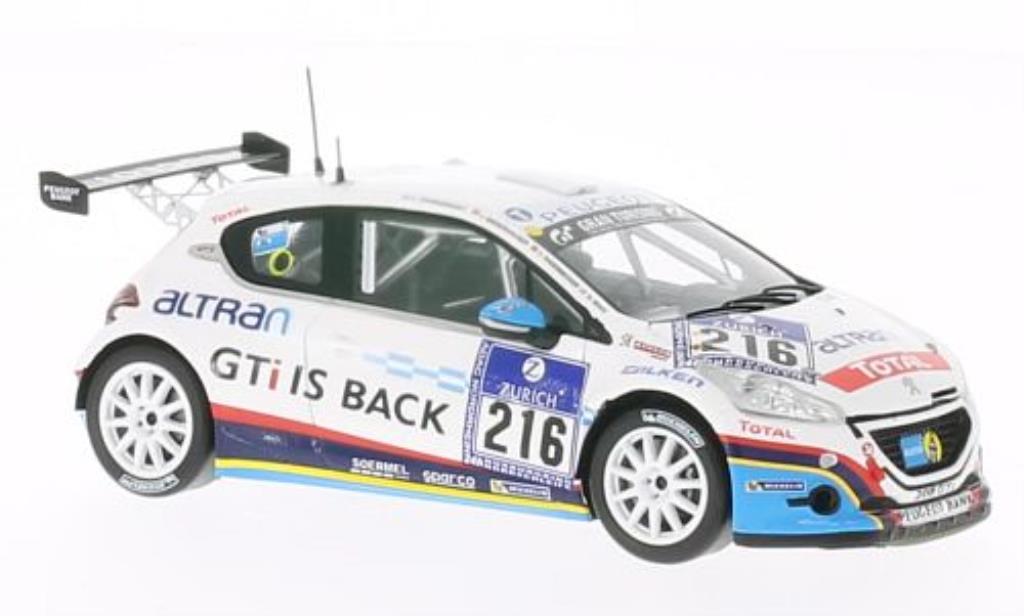 Peugeot 208 GTI 1/43 Spark GTI No.216 24h Nurburgring 2013 /G.Ricci diecast model cars