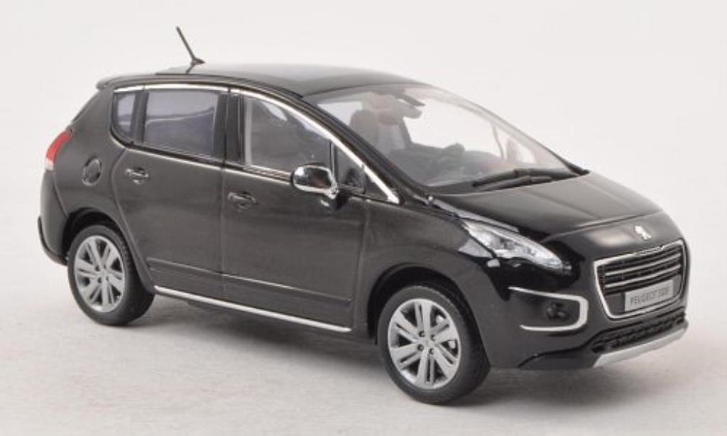 Peugeot 3008 1/43 Norev black 2013 diecast model cars
