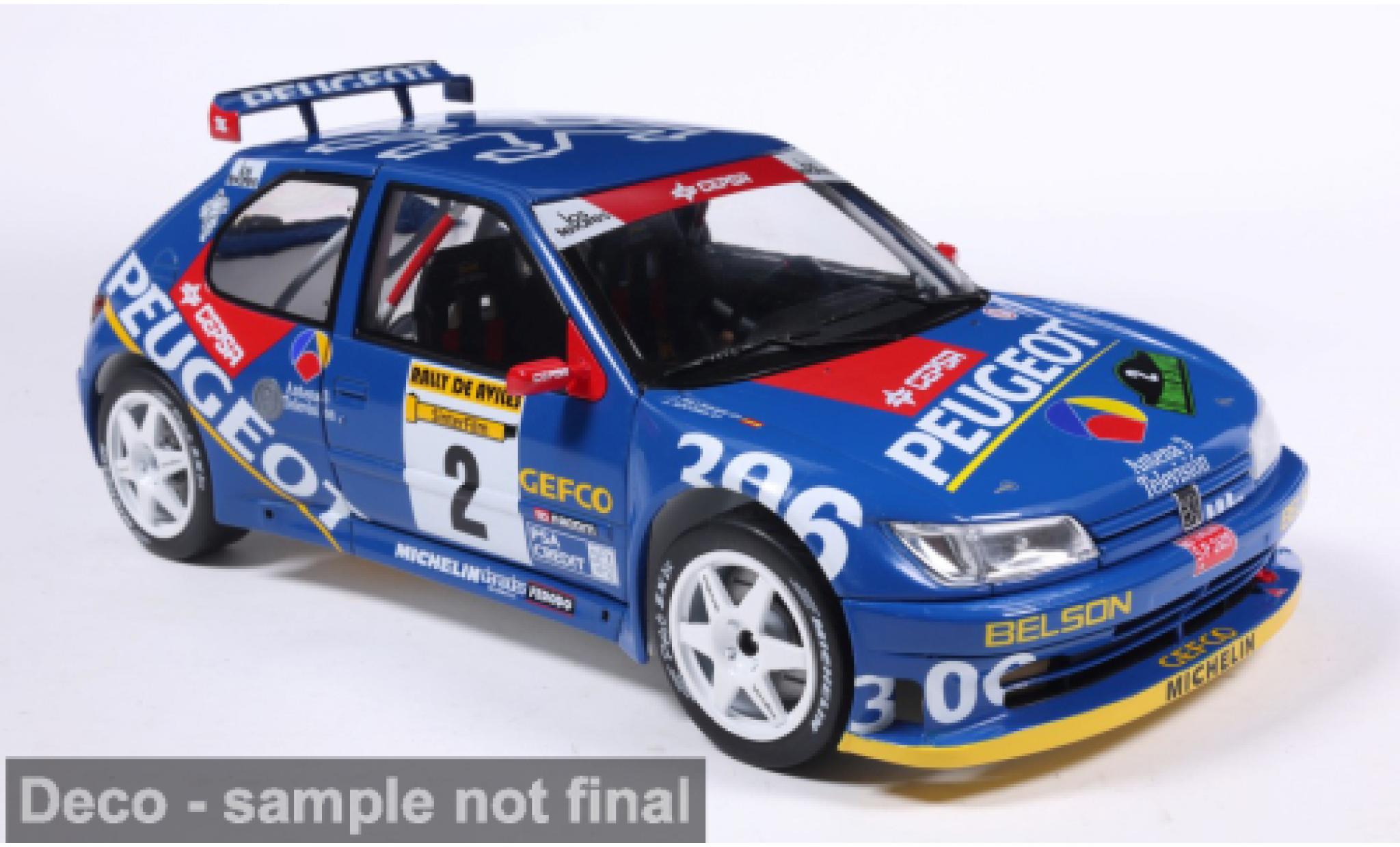 Peugeot 306 1/18 Solido Maxi blue 1:18 diecast model cars