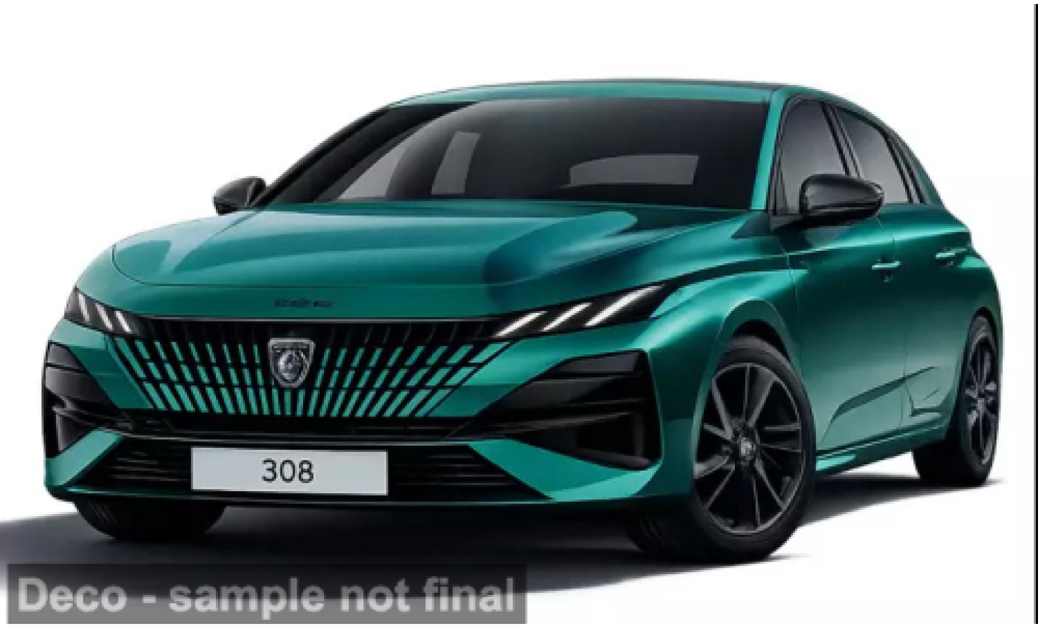 Peugeot 308 1/43 Norev GT Hybrid t&uuml;rkis 2026 1:43 diecast model cars
