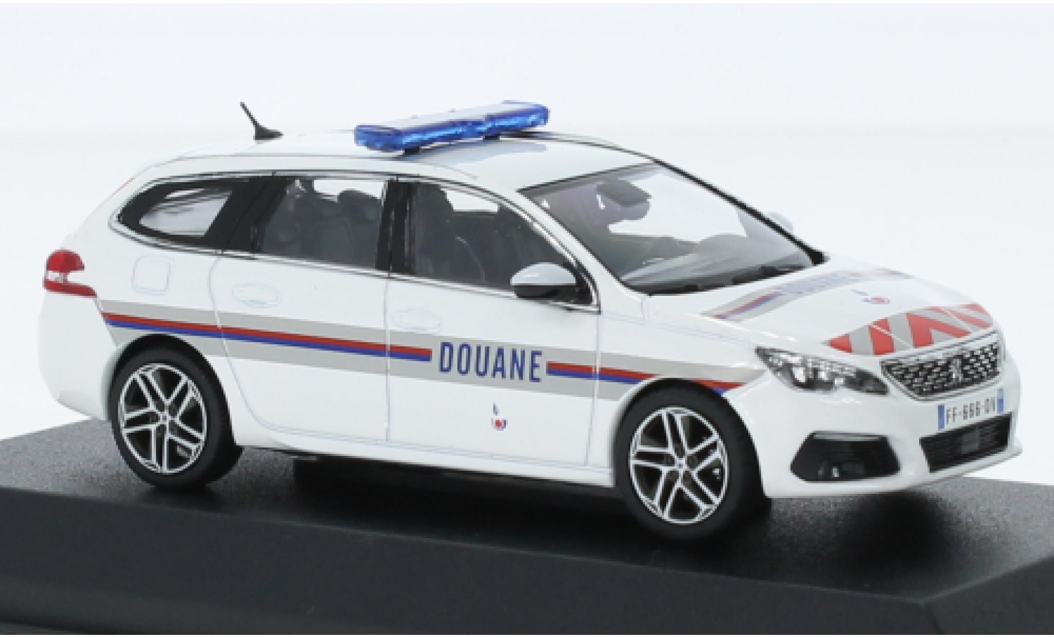 Peugeot 308 1/43 Norev SW 2018 Douanes (F) 1:43 diecast model cars