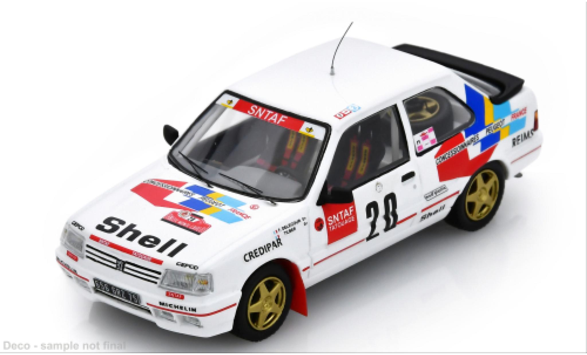 Peugeot 309 1/43 Spark GTI Rally Monte Carlo 1990 #20 F.Delecour/C.Tilber 1:43 diecast model cars