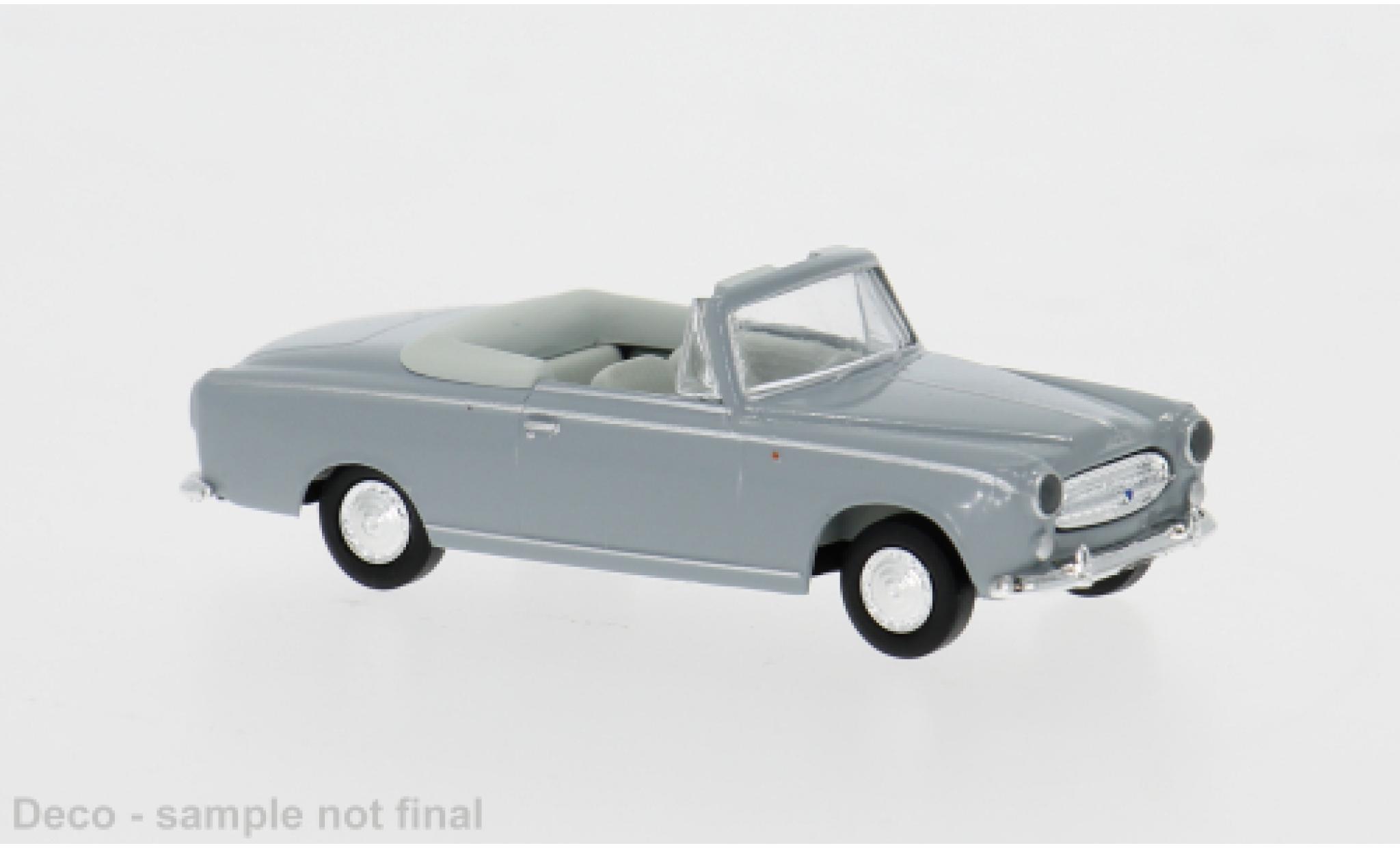 Peugeot 403 1/87 Brekina Convertible grey 1956 1:87 Drummer diecast model cars