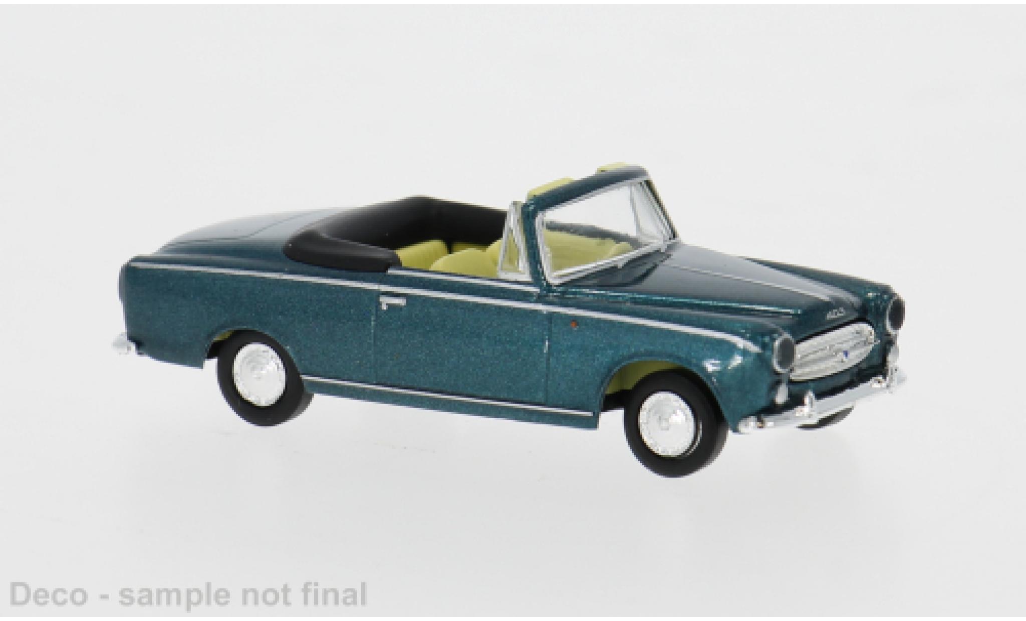 Peugeot 403 1/87 Brekina Convertible green 1956 1:87 Drummer diecast model cars