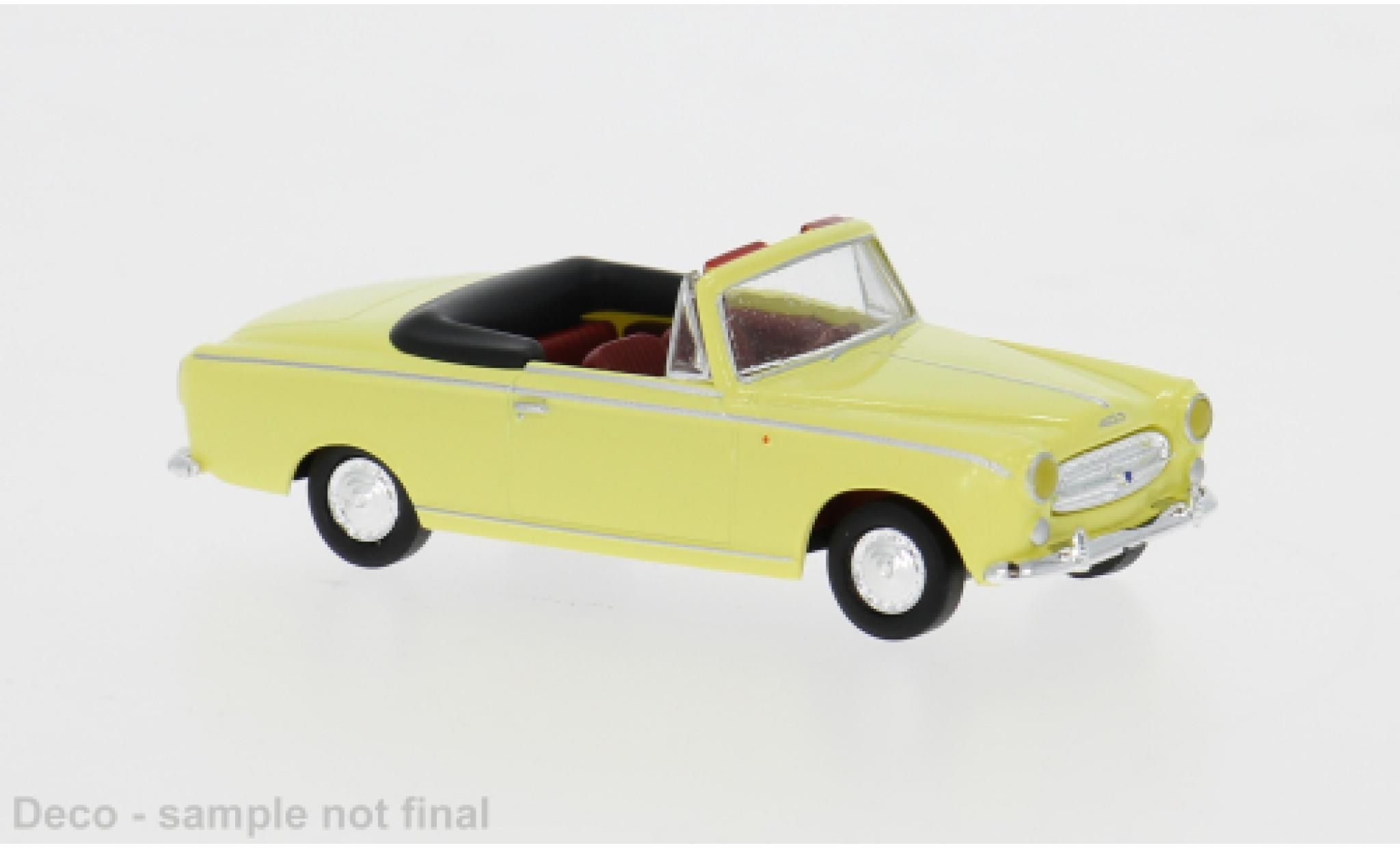 Peugeot 403 1/87 Brekina Convertible yellow 1956 1:87 Drummer diecast model cars