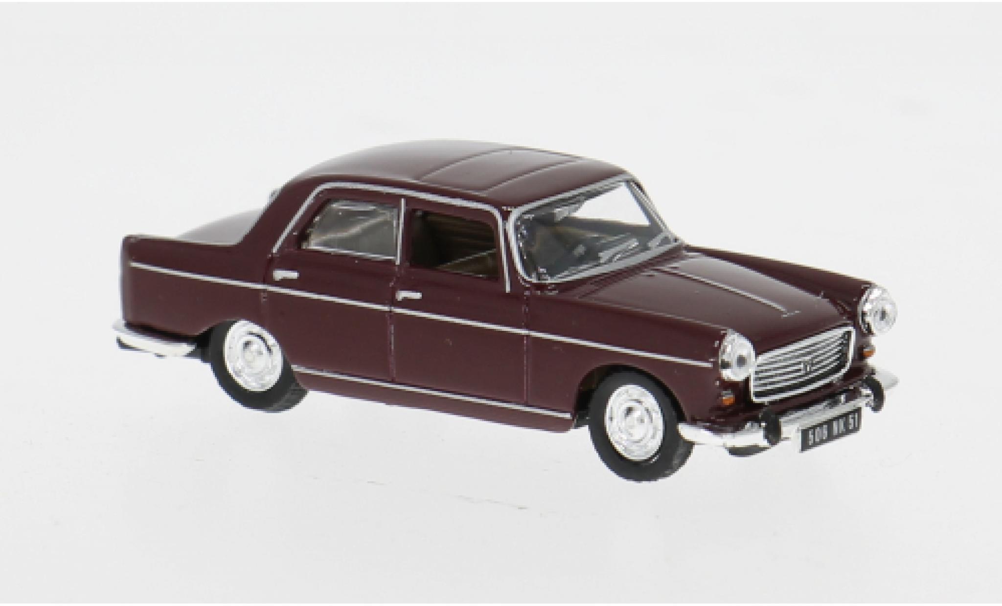 Peugeot 404 1/87 Norev pink 1968 1:87 diecast model cars