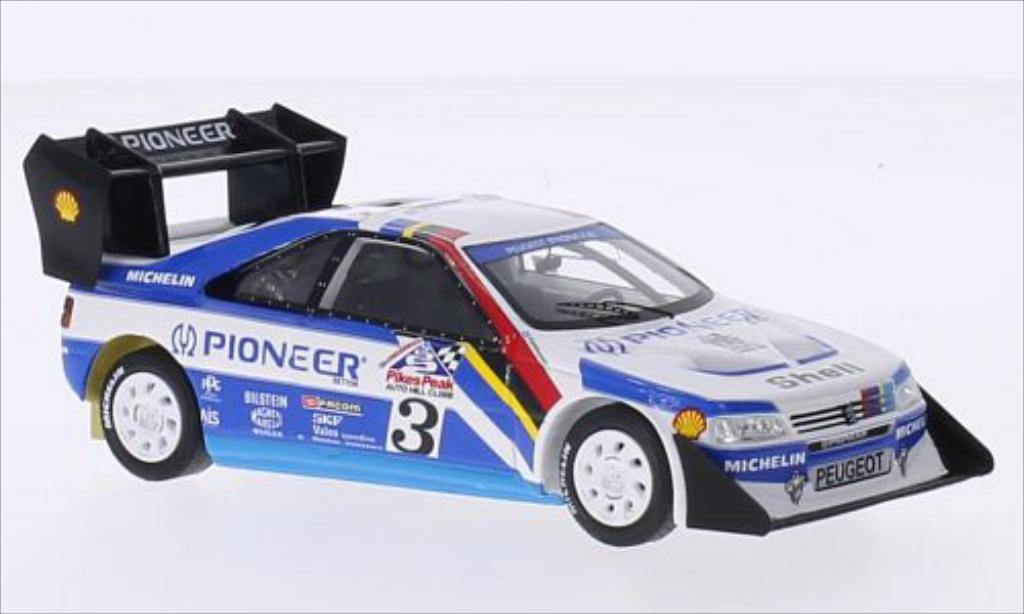 Peugeot 405 Turbo 16 1/43 Spark Turbo 16 No.3 Pioneer International Hill Climb Pikes Peak 1988 diecast model cars