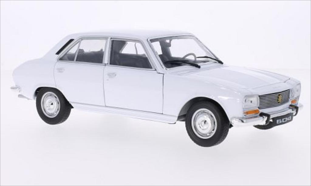 Peugeot 504 Berline 1/18 Welly Saloon white 1975 diecast model cars