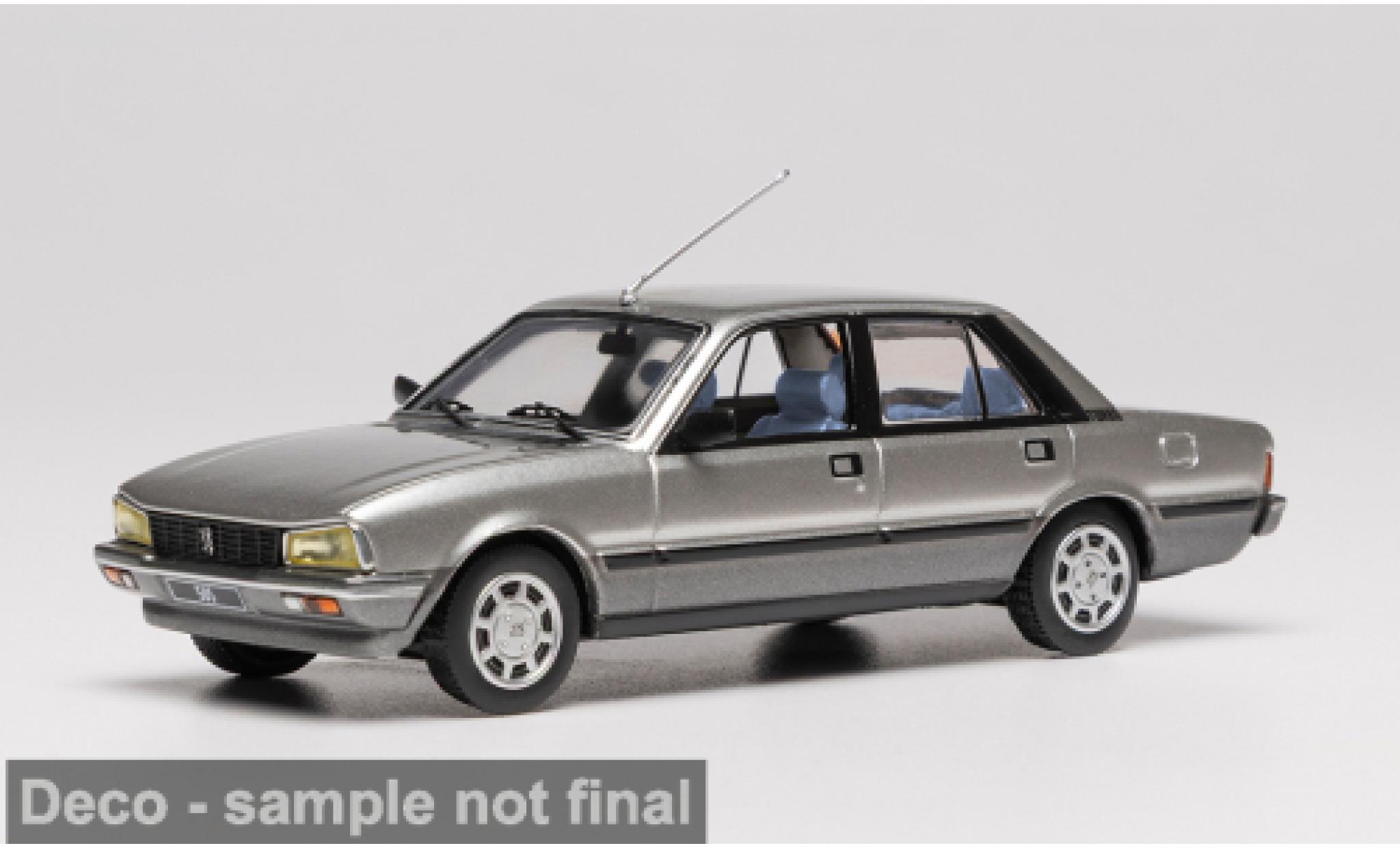 Peugeot 505 1/43 IXO Turbo silver 1984 1:43 diecast model cars