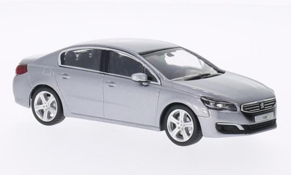 Peugeot 508 Berline 1/43 Norev Saloon grey 2014 diecast model cars