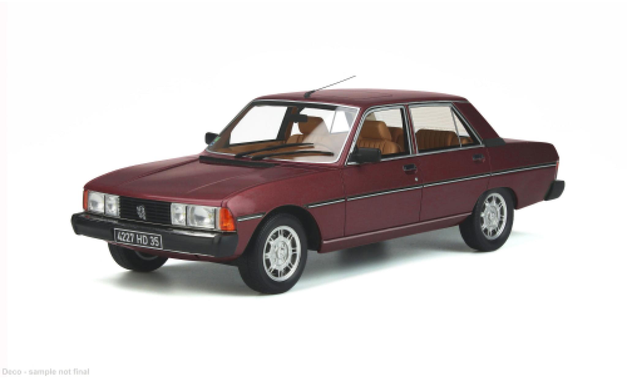 Peugeot 604 1/18 Ottomobile red 1983 1:18 diecast model cars