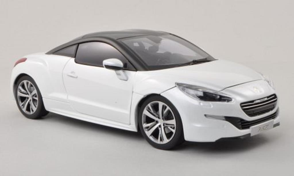 Peugeot RCZ 1/18 Norev white/matt-black/black 2013 diecast model cars