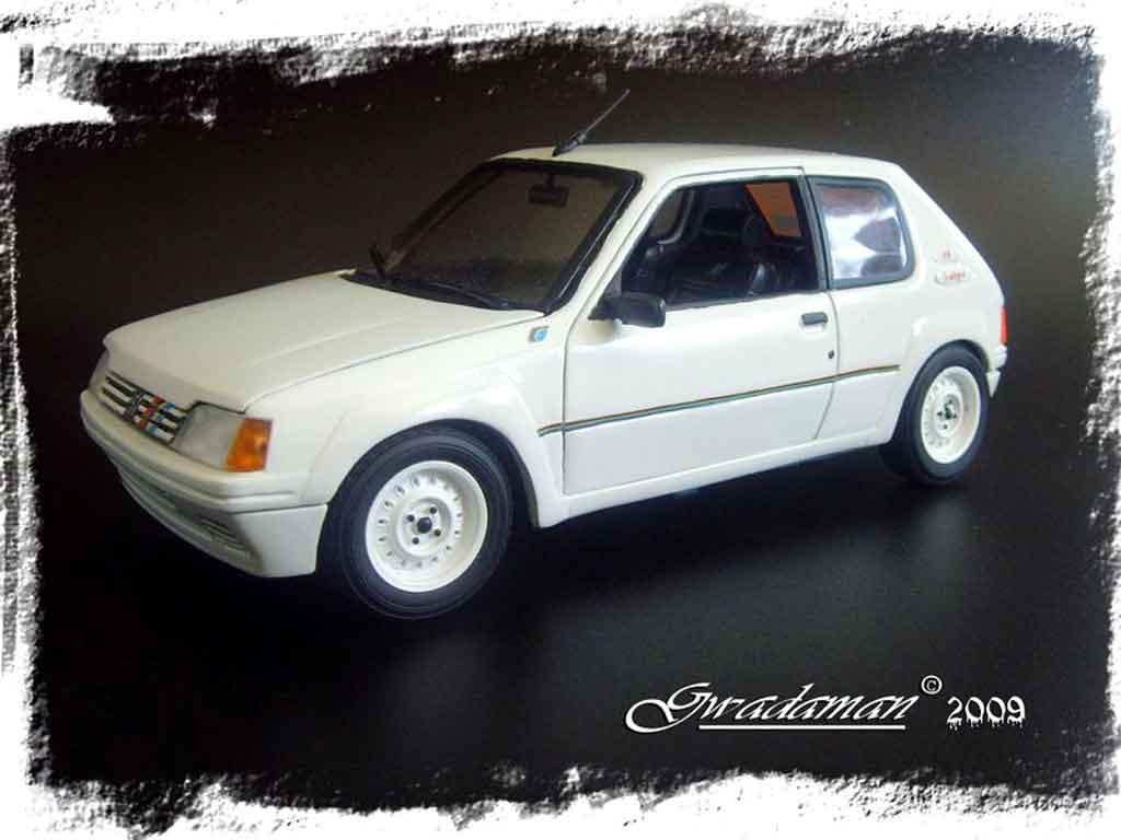 Peugeot 205 Rallye 1/18 Solido Rally base gti diecast model cars