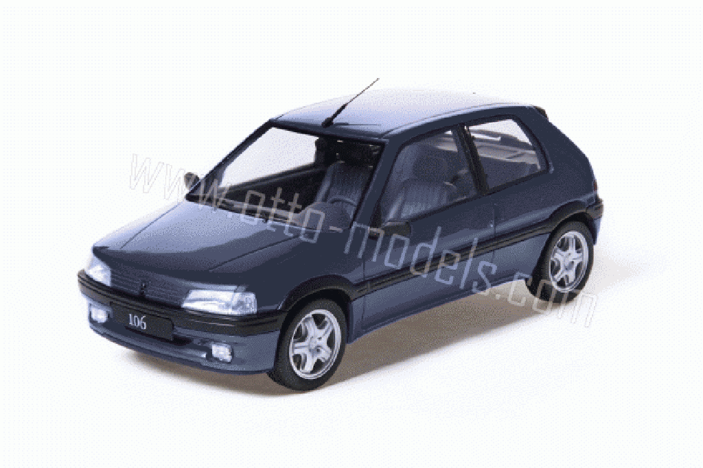 Peugeot 106 XSI 1/18 Ottomobile XSI phase 1 1993 blue diecast model cars