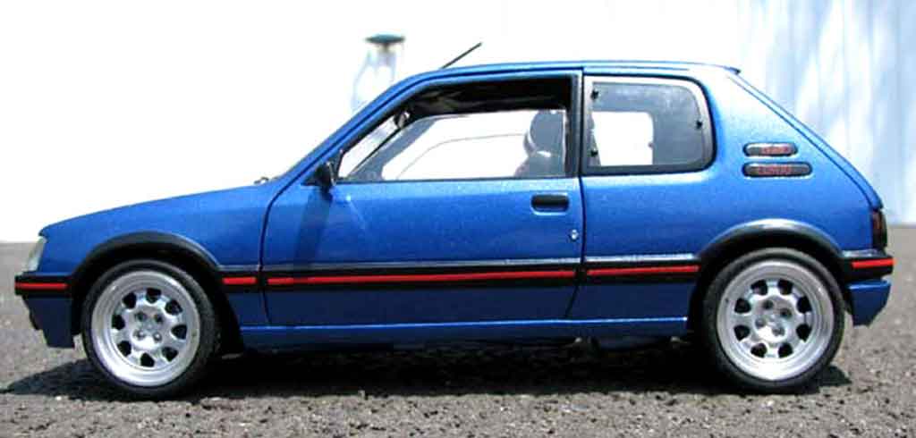 Peugeot 205 GTI 1.9 Bleu Miami blue miami 1/18 Solido