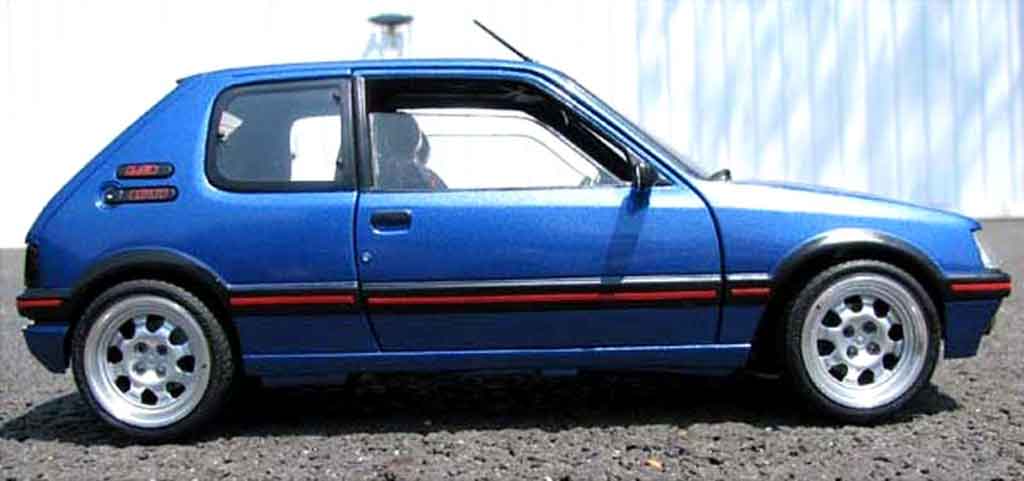 Peugeot 205 GTI 1.9 Bleu Miami blue miami 1/18 Solido