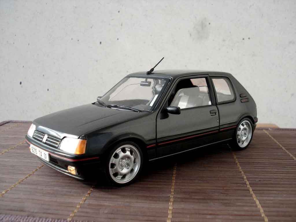 Peugeot 205 GTI 1/18 Solido 1.9 Gris Graphite GTI jantes 15 pouces 309 gti diecast model cars