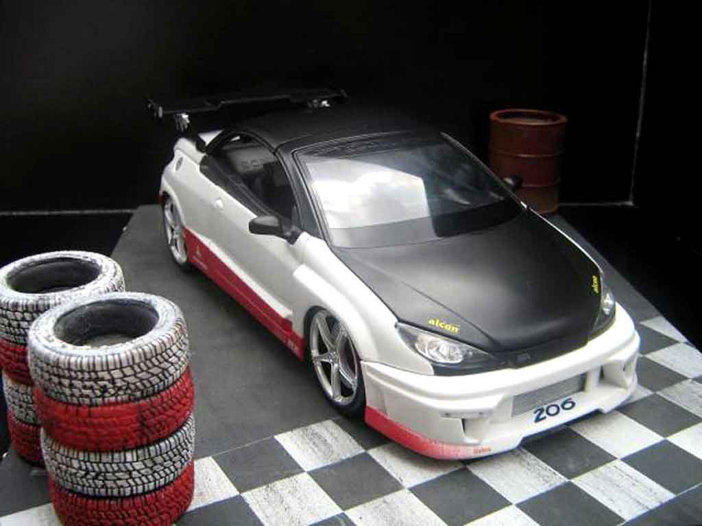 Peugeot 206 CC 1/18 Norev CC paredech racing diecast model cars