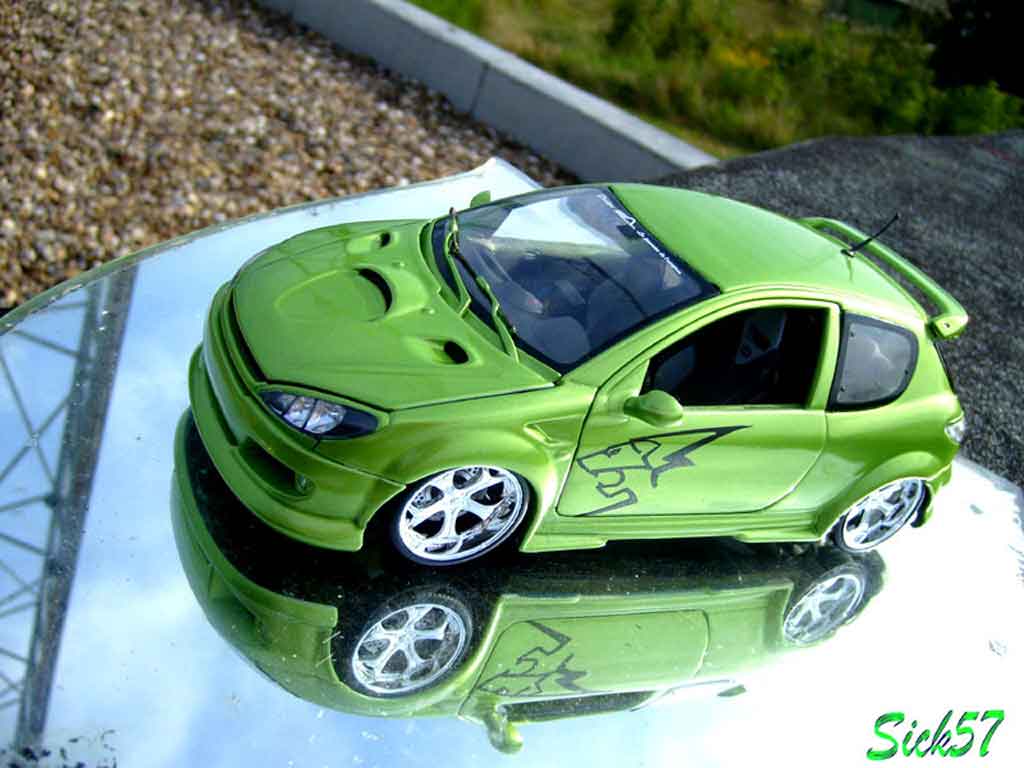 Peugeot 206 RC 1/18 Norev RC esquiss auto kiwi diecast model cars
