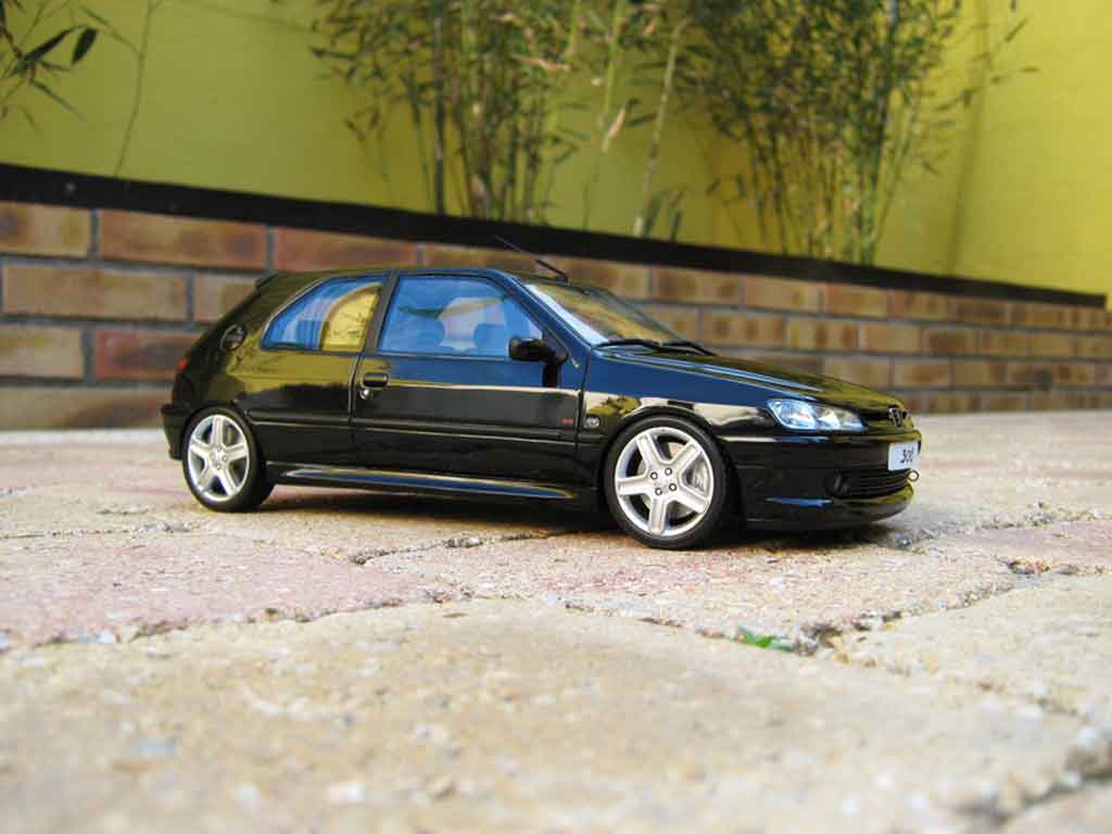 Peugeot 306 S16 black jantes 206 rc 1/18 Ottomobile