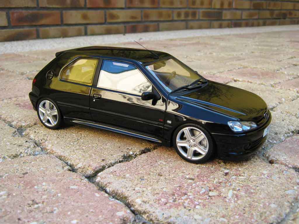 Peugeot 306 S16 black jantes 206 rc 1/18 Ottomobile