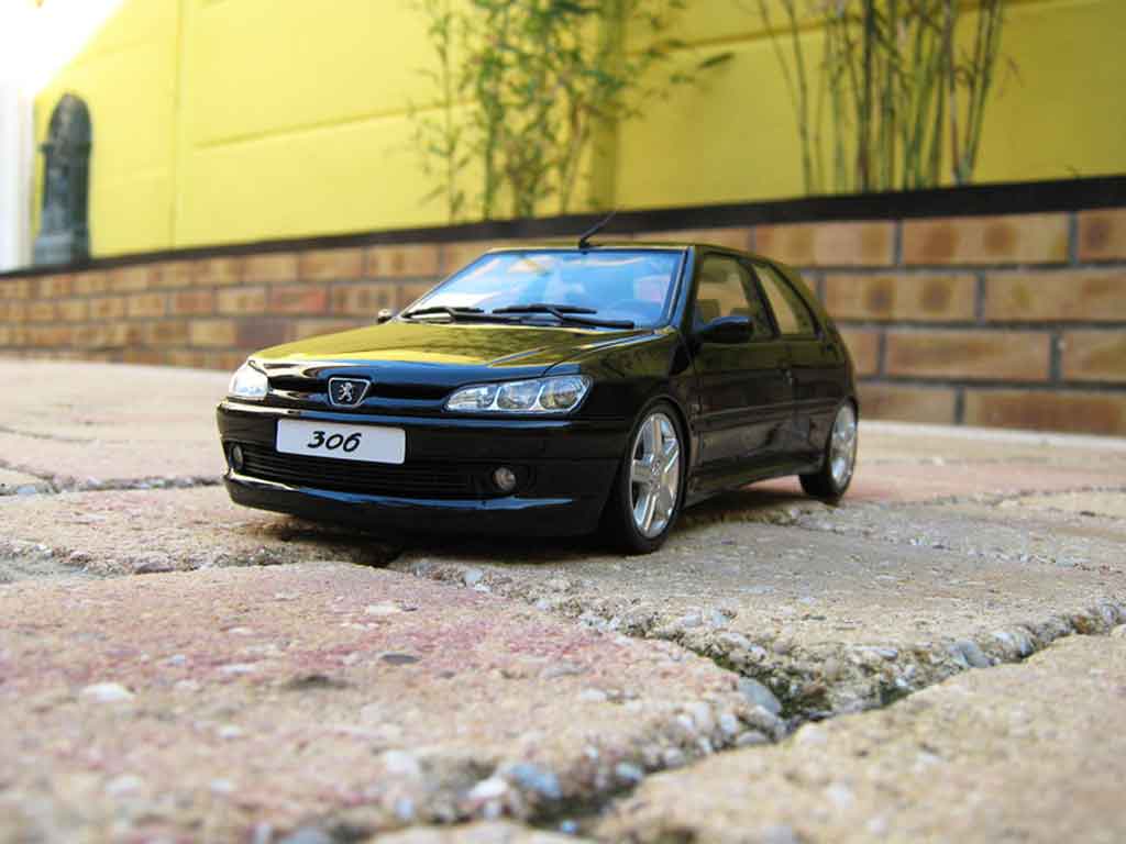 Peugeot 306 S16 black jantes 206 rc 1/18 Ottomobile