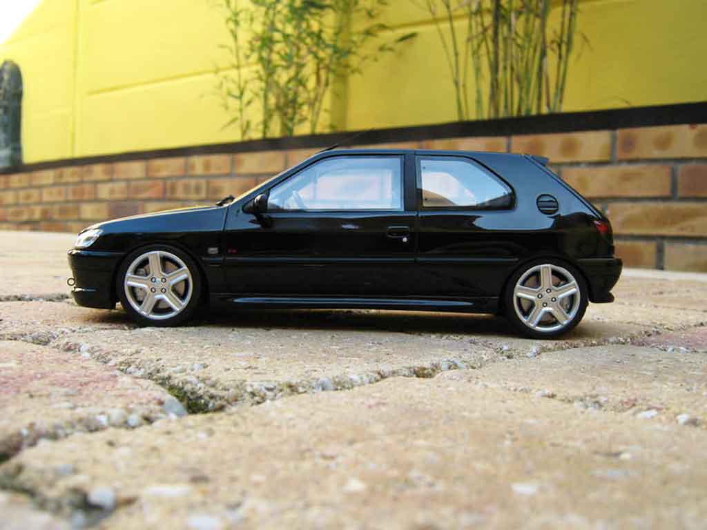 Peugeot 306 S16 black jantes 206 rc 1/18 Ottomobile